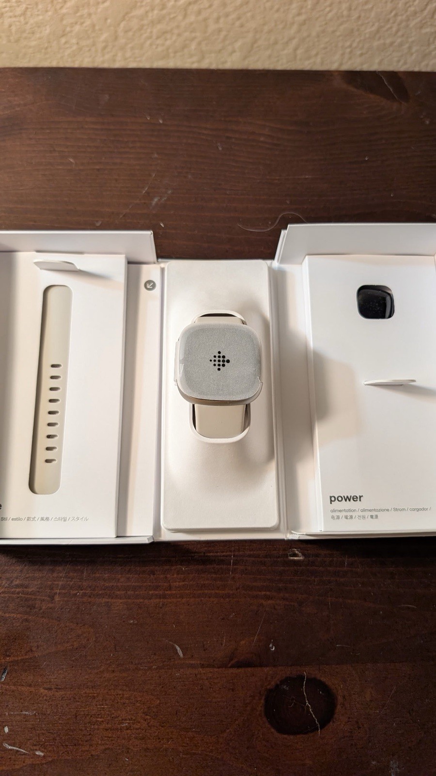Fitbit Sense 2 Health & Fitness Smartwatch Lunar White Platinum Aluminum