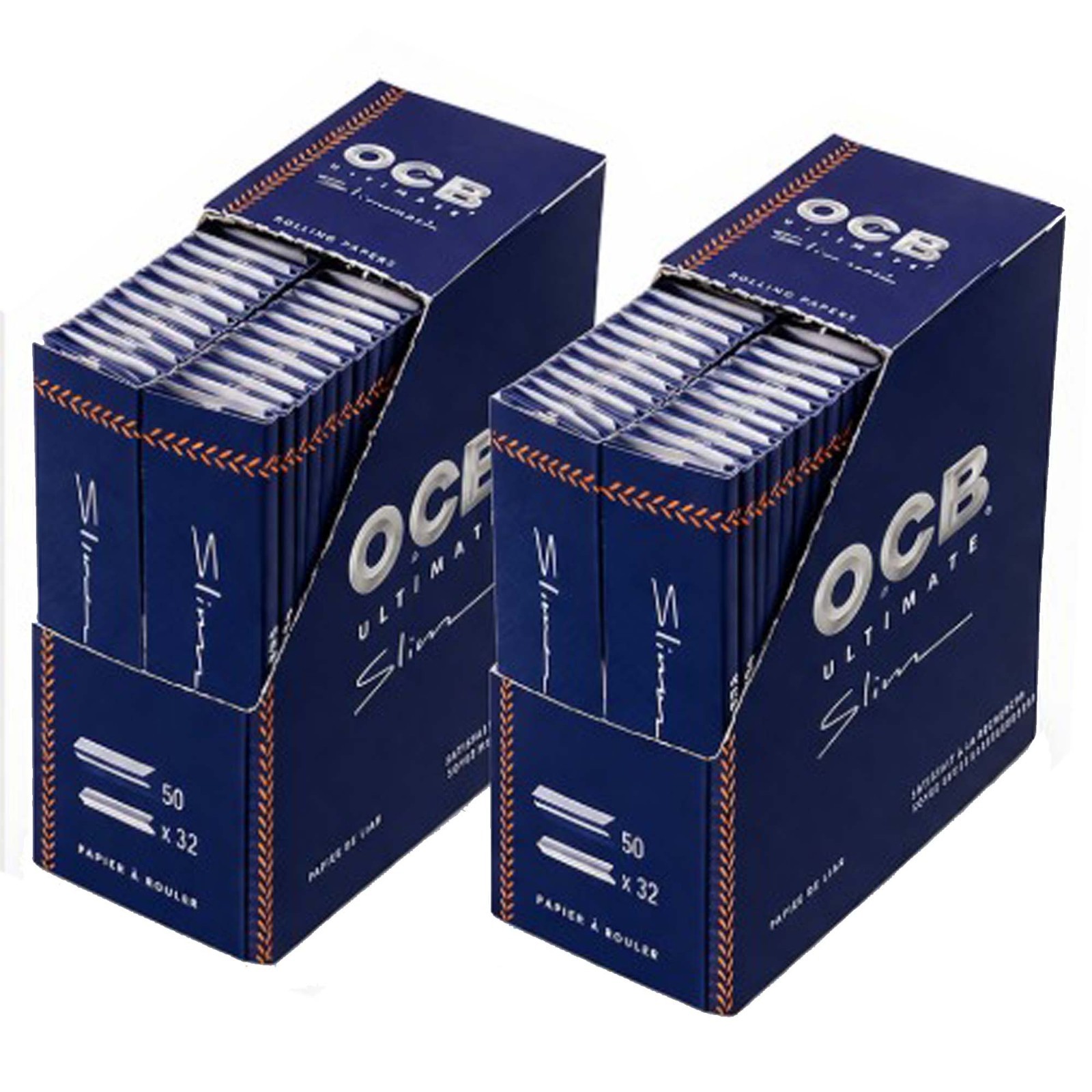 Cartine OCB King Size Slim Lunghe 50 Libretti Scatola Originale