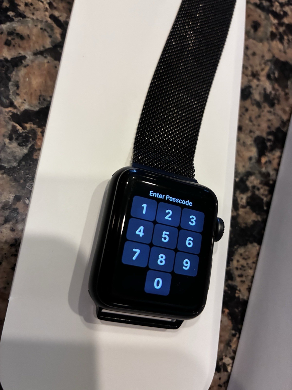 Apple Watch Series 3 38mm Space Gray Aluminum Case with Black Sport Band…