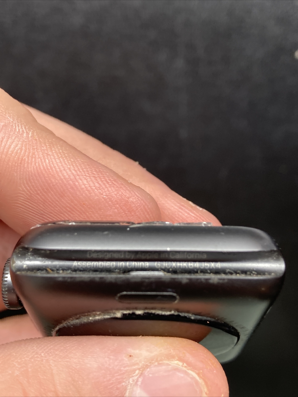Black Apple Watch A1859 Series 3 42mm Broken Screen For Parts