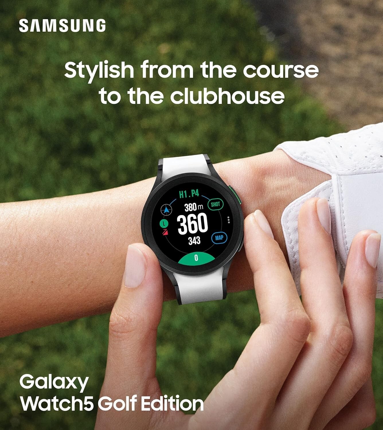 Samsung Galaxy Watch 5 40mm Golf Edition SM-R900 Smart Caddie Bluetooth – White