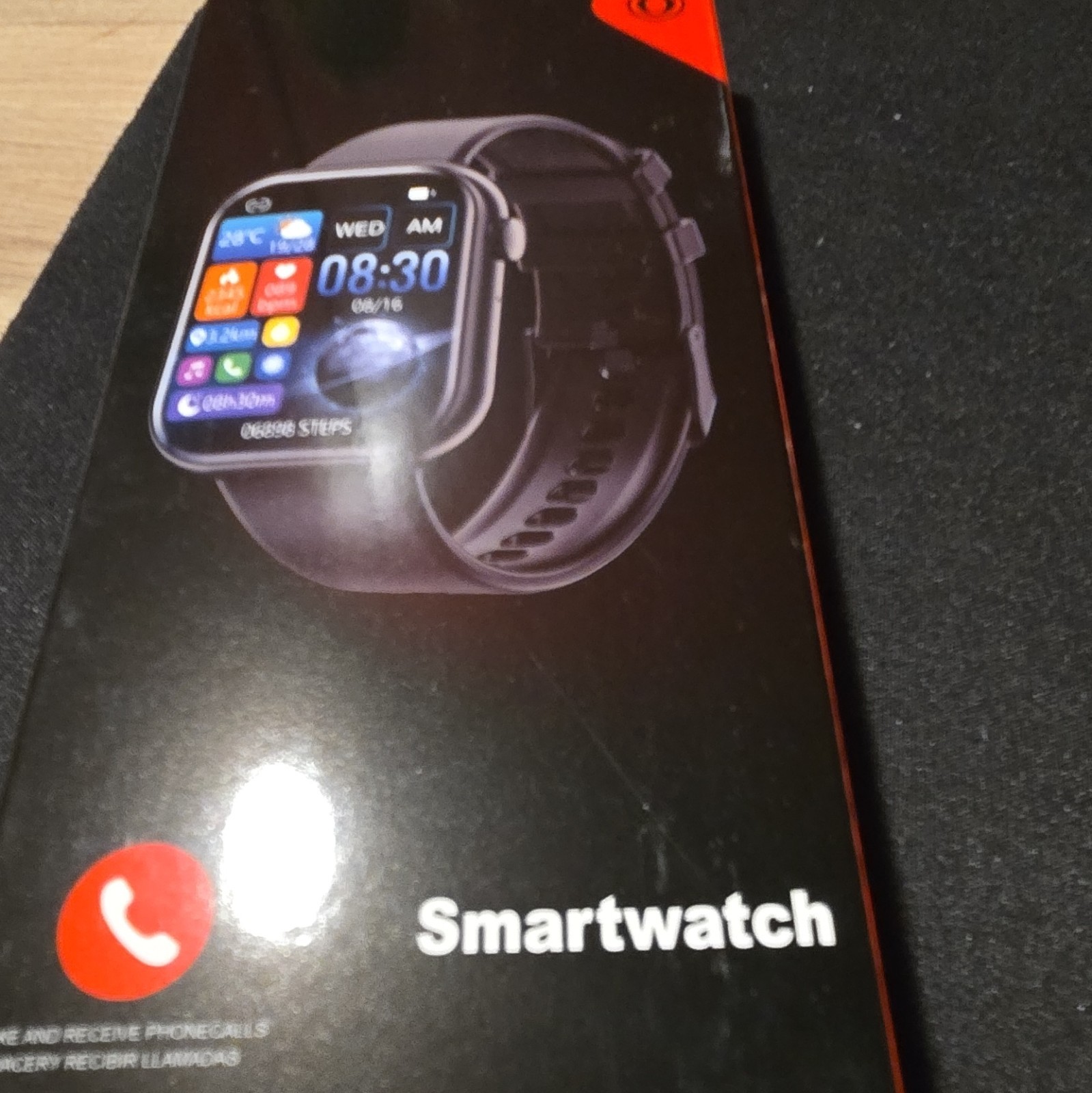 Series 6 Smartwatch 45mm Gold Metal Case Beige Silicone Band 128GB iOS/Android