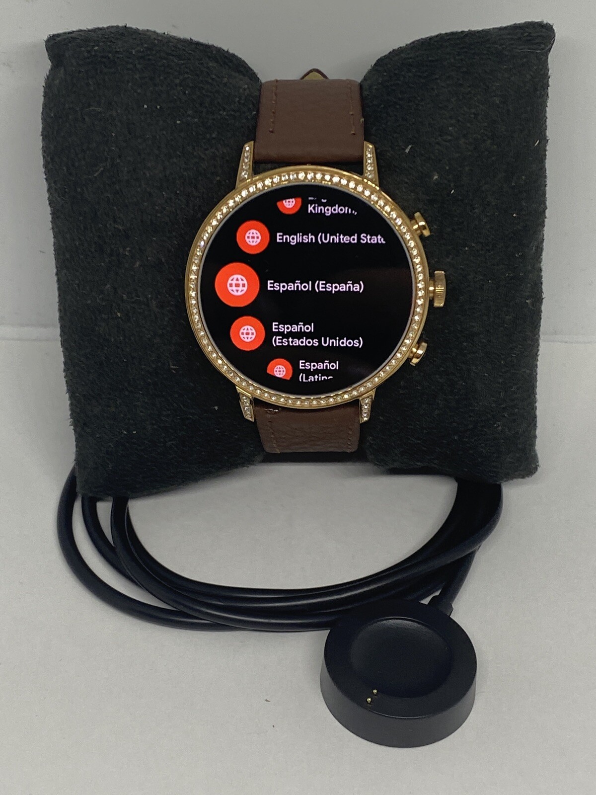 Fossil Gen 4 Authentic Digital Dial Smart Watch Custom Band FTW6011 AB437