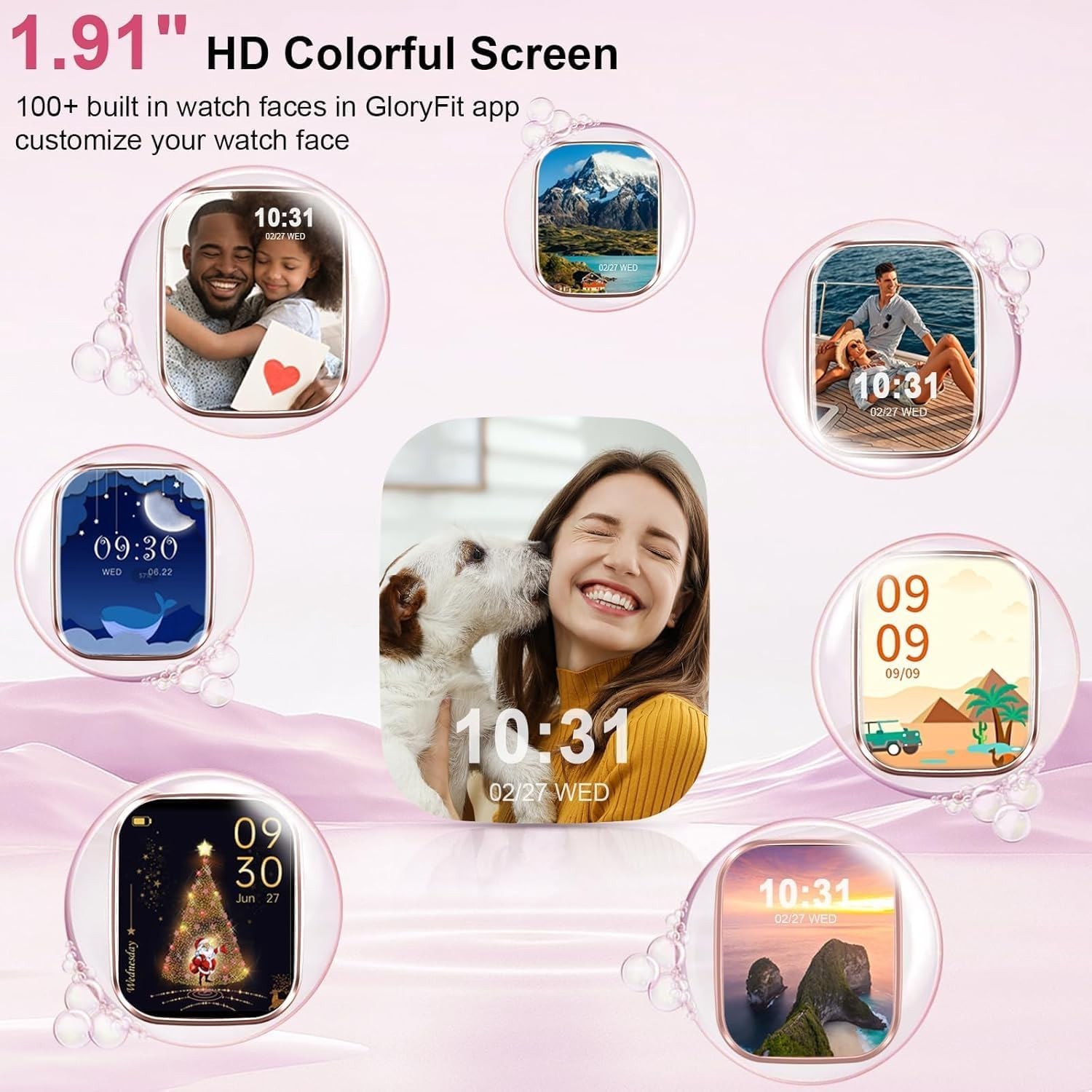 Reloj Inteligente de Mujer Hombre para Iphone Apple Samsung Android y Bluetooth