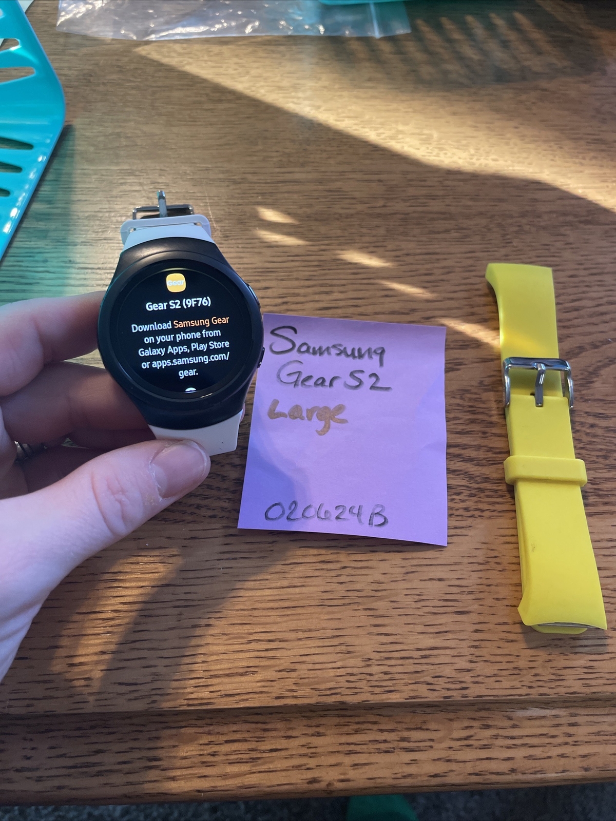 Samsung Galaxy Gear S2 44mm Stainless Steel Case Dark Gray Large Bands