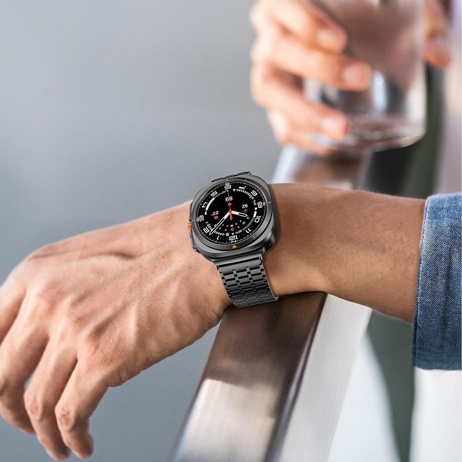 Magnetic Metal Band for Samsung Galaxy Watch Ultra 47mm Adjustable Strap