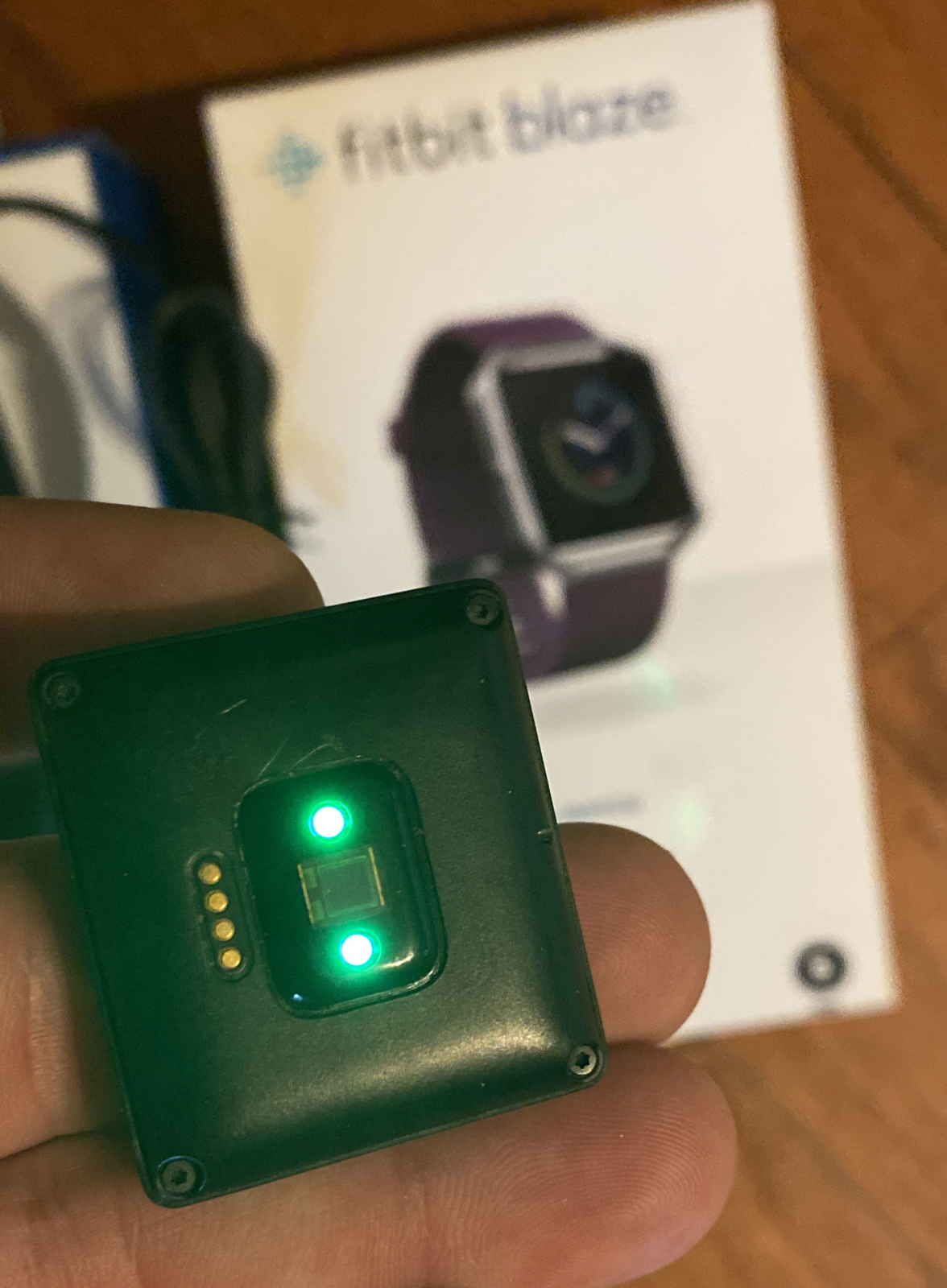 Fitbit Blaze SmartWatch MP3 HR +2 Bands/Cord Tested+WARRANTY Showroom Mdl No Box