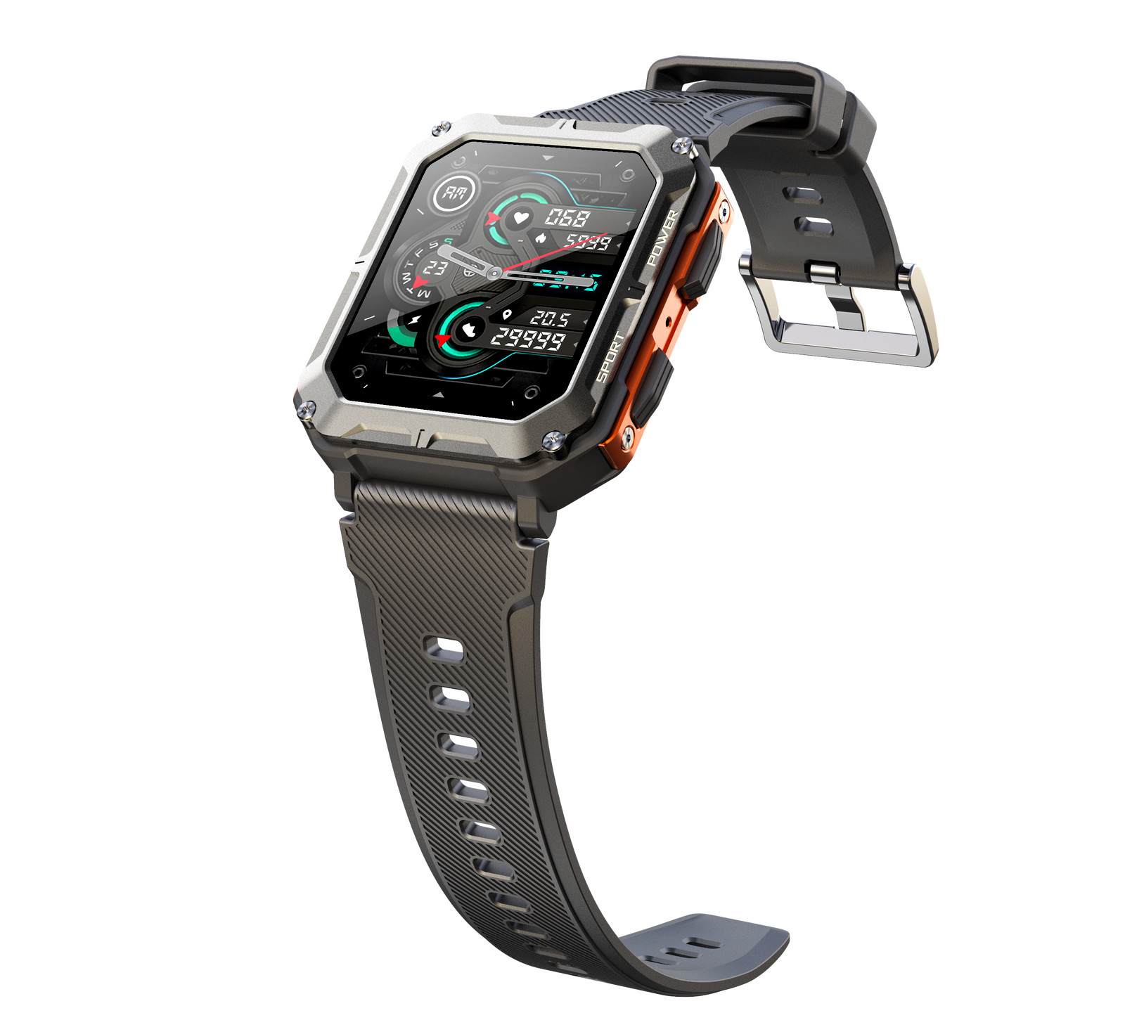 Military Smart Watch(Answer/Make Call) Rugged Tactical Fitness Tracker