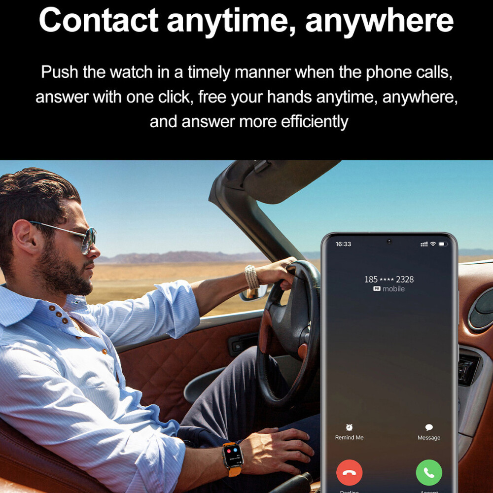 Military Smart Watch For Men’s (Call Receive/Dial) Outdoor Sport Fitness Tracker