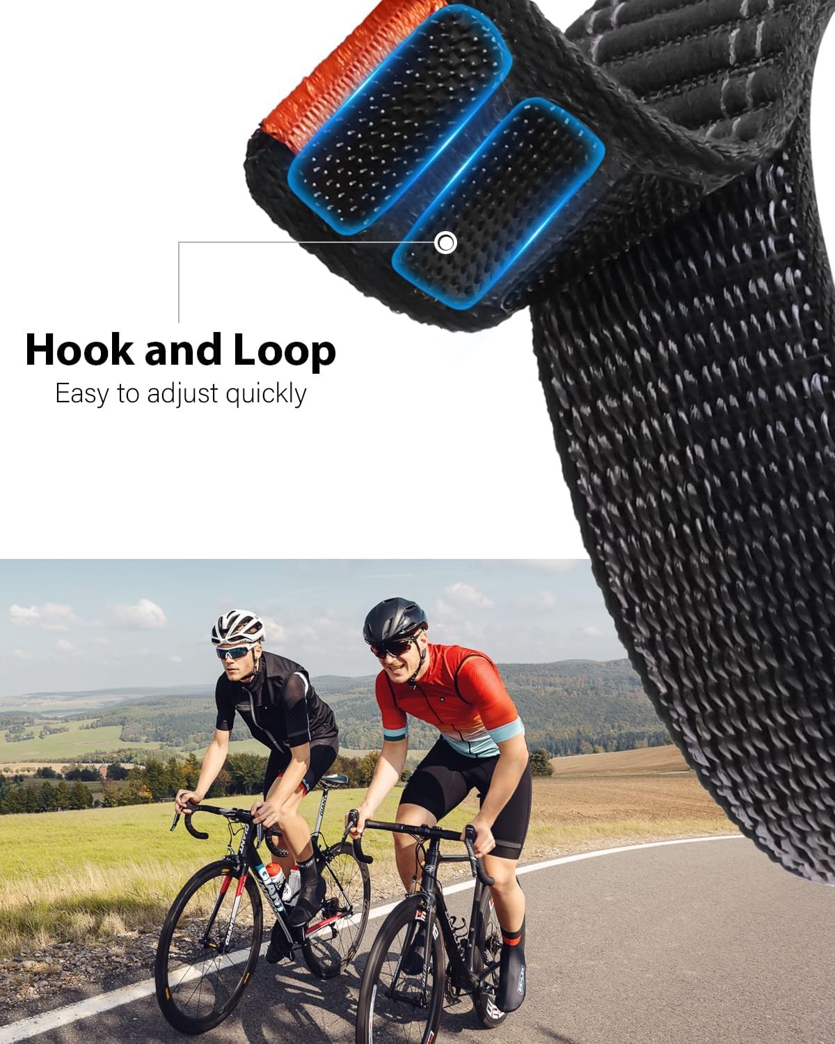 Wave Sport Nylon Fabric Band for Samsung Galaxy Watch Ultra 47mm – Dark Black