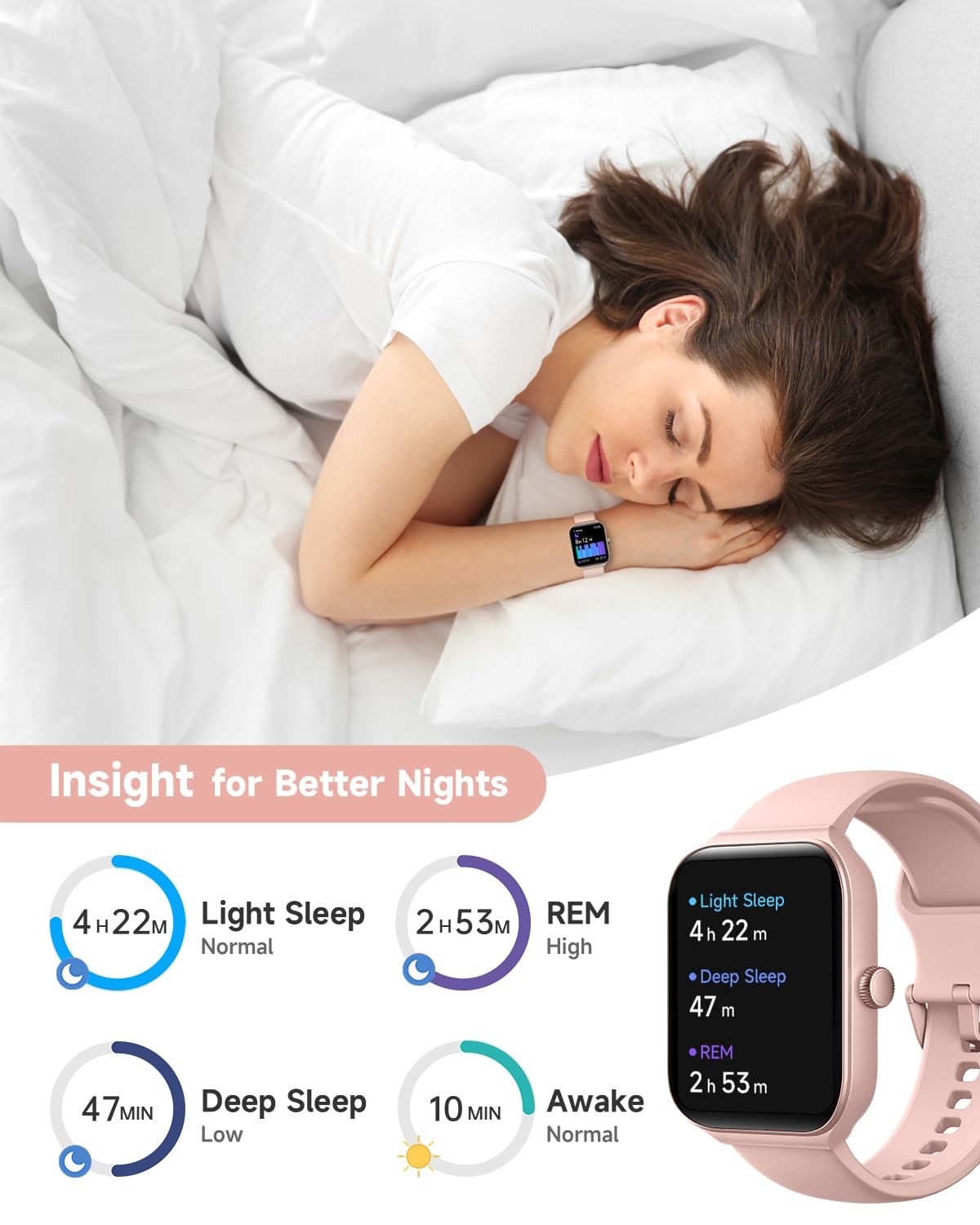 for Alexa Built-in, 1.95″ Fitness Tracker with Answer/Make Calls, IP68 Waterp…