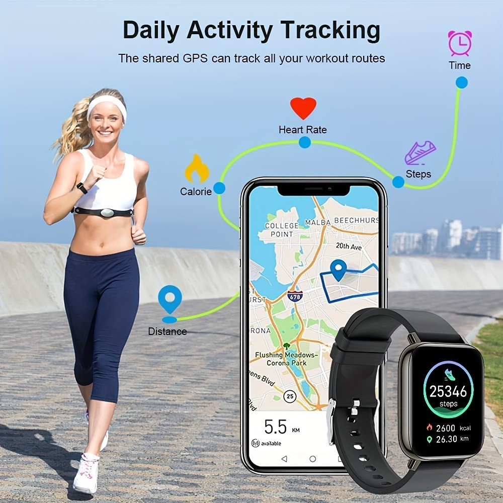 P6 Smart Watch Step Counting Heart Rate Sleep Monitoring Bluetooth Call IOS