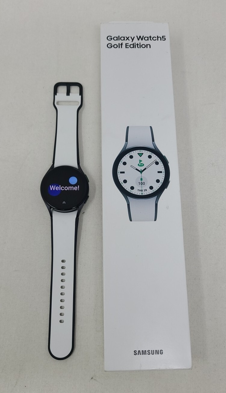 Samsung Galaxy Watch 5 Golf Edition SM-R900 40mm Gray Bezel with Two-Tone Band