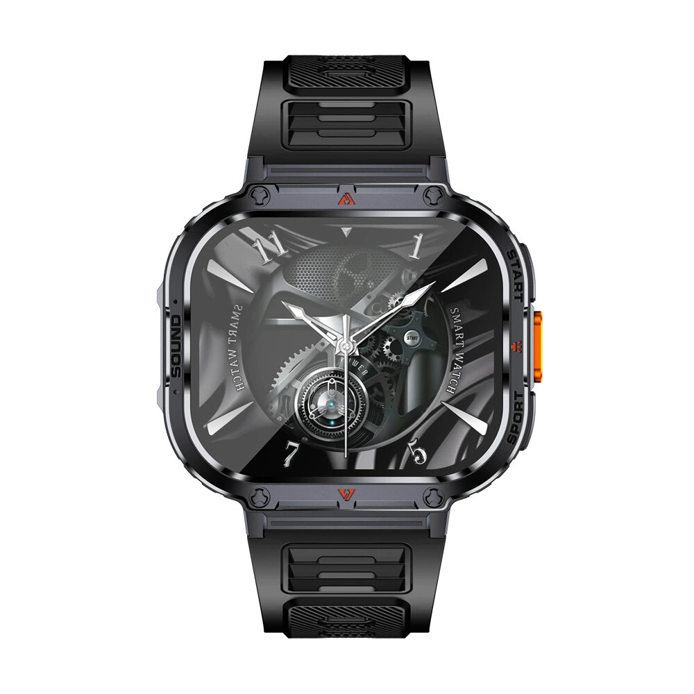 2.0″Military Smart Watch Men (Call Receive/Dial) Rugged Tactical Fitness Tracker