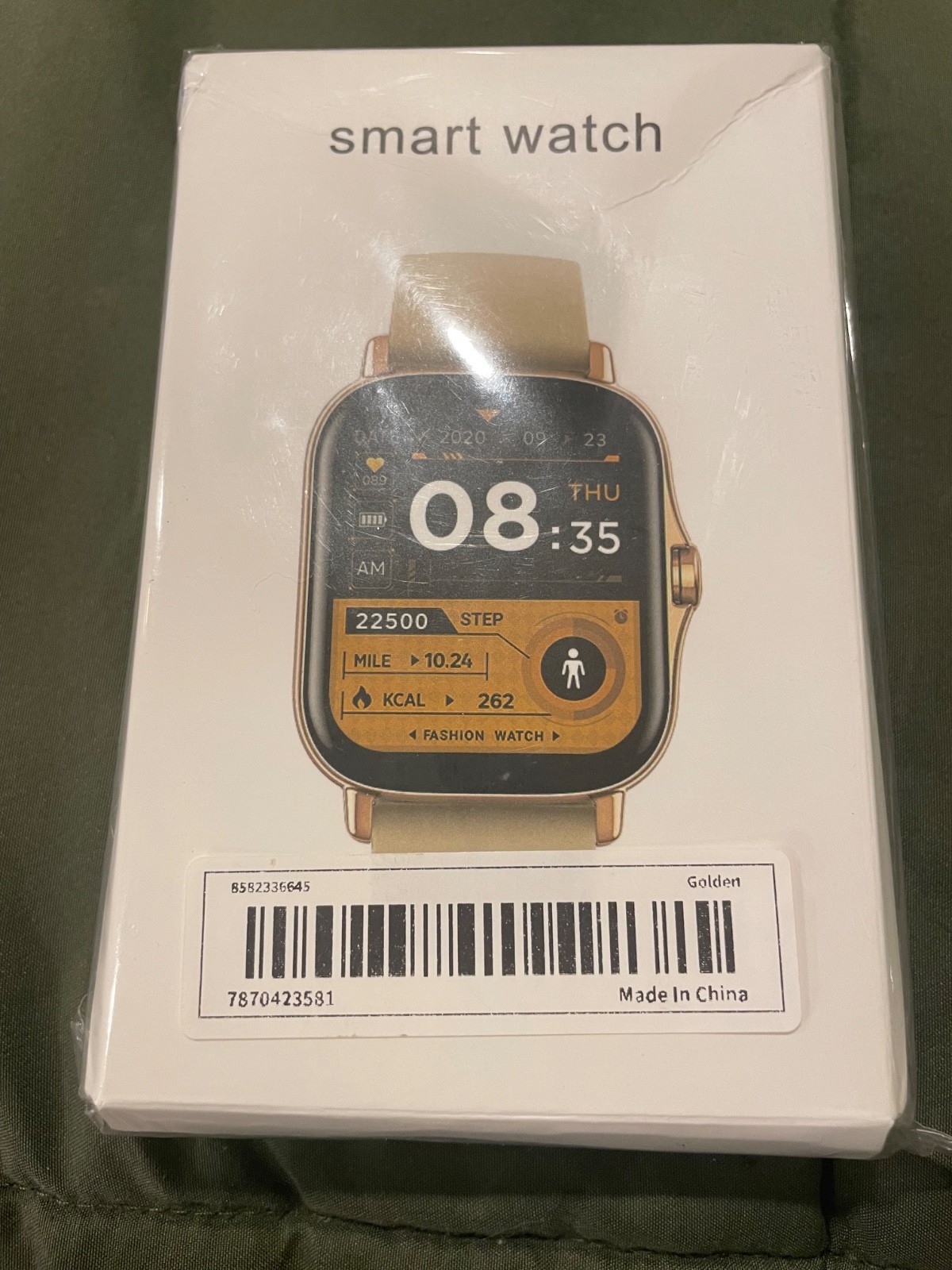Y-13 Smart Watch, Heart, Phone, Music, Steps, GOLD – NIB!