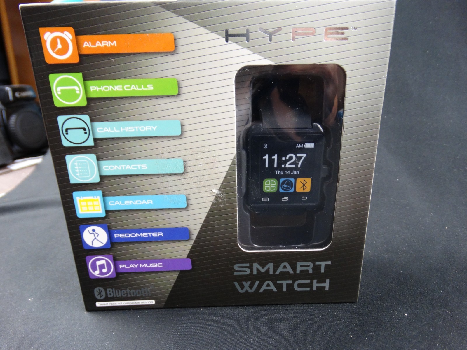 Hype smart watch-Bluetooth for Tablets & Smart phones–NEW