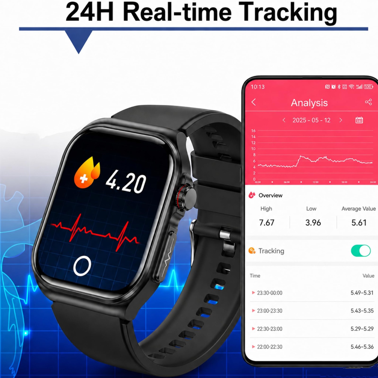 Nicdeix Smart Watch for Adults & Seniors, 1.87″ Large Easy-to-Read Display, B…