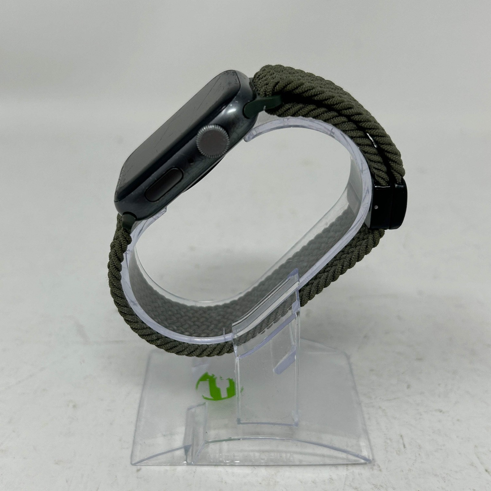 Broken GPS Only Apple Watch SE 1st Gen 44MM Aluminum Olive Green Braided Solo Lo