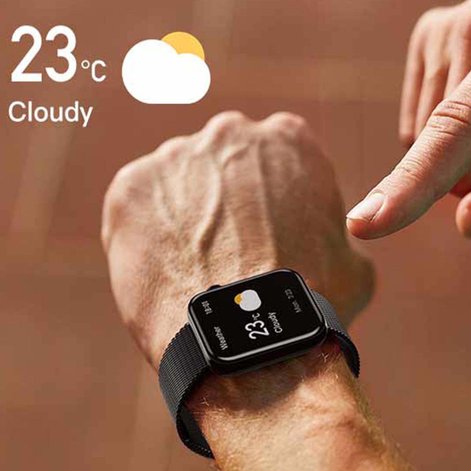 for Men(Answer/Make Calls) 1.85″ HD Fitness Tracker for Android iPhone with S…