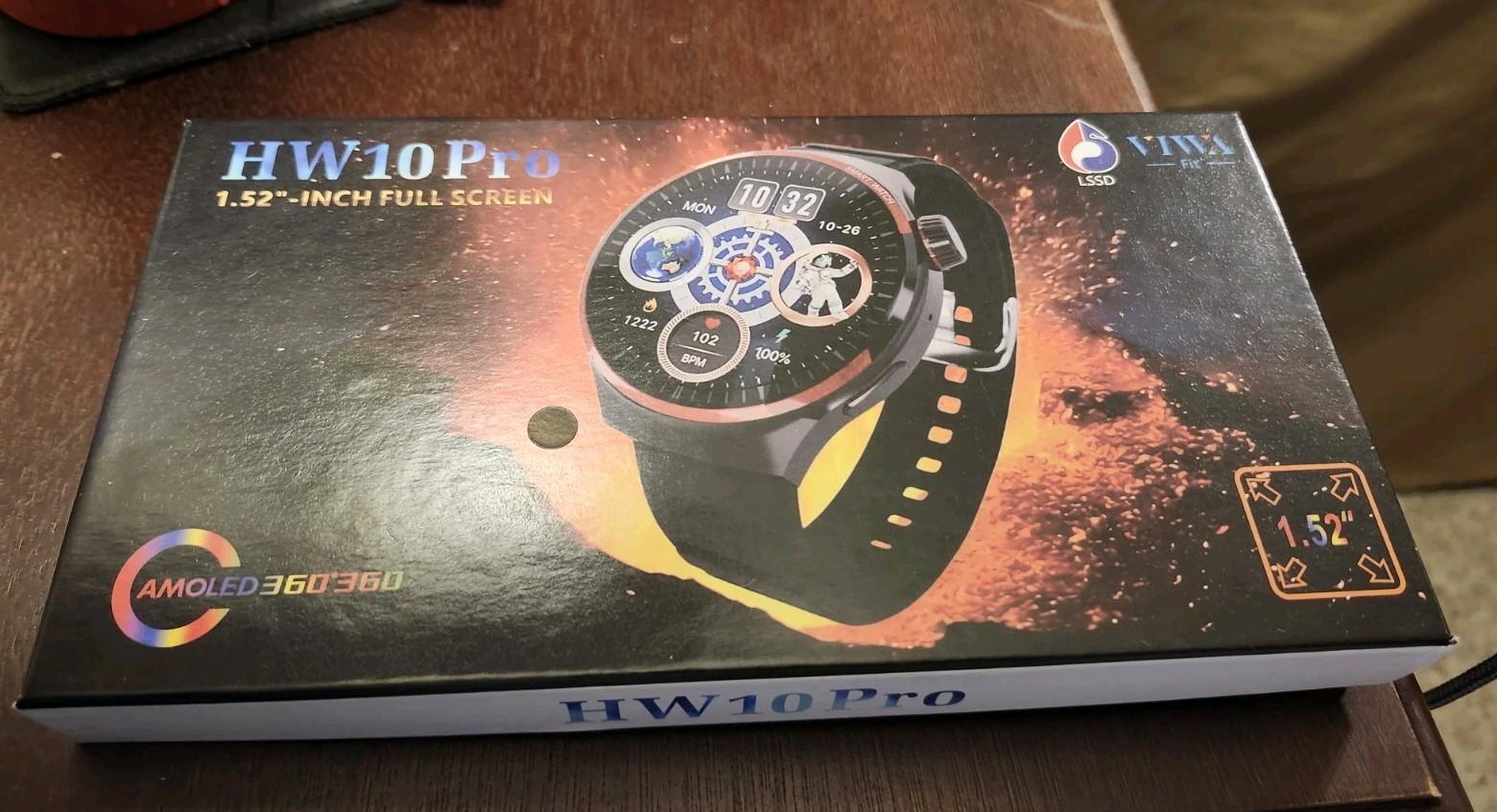 VIWA Fit HW10 Pro – 1.52″ Inch Fullscreen Smartwatch – New In Open Box