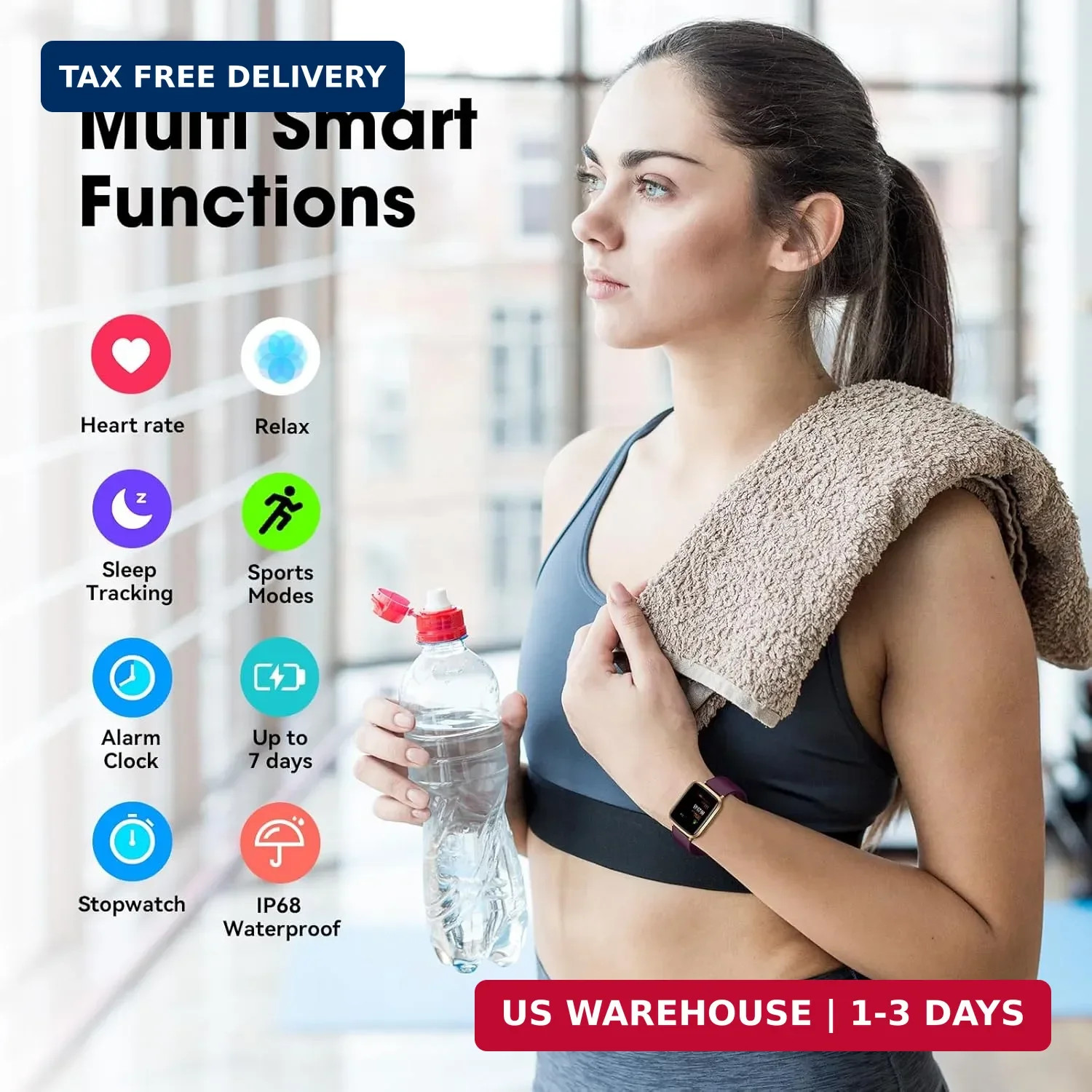 LIVIKEY Fitness Tracker Watch with Heart Rate Monitor, Activity Tracker with Ped