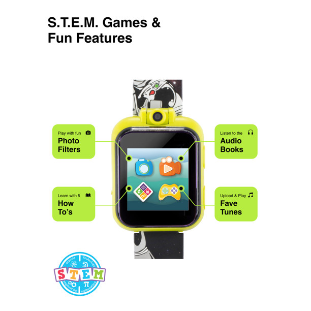 NEW Kids SMART WATCH Plus HEADPHONES iTECH Jr Green Mission Control Boys Girls