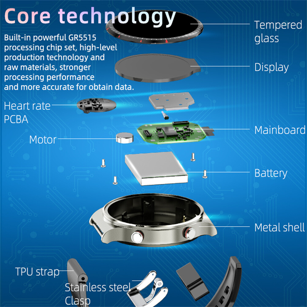 Smart Watch Bluetooth Call Smartwatch Men Waterproof Fitness Activity Tracker