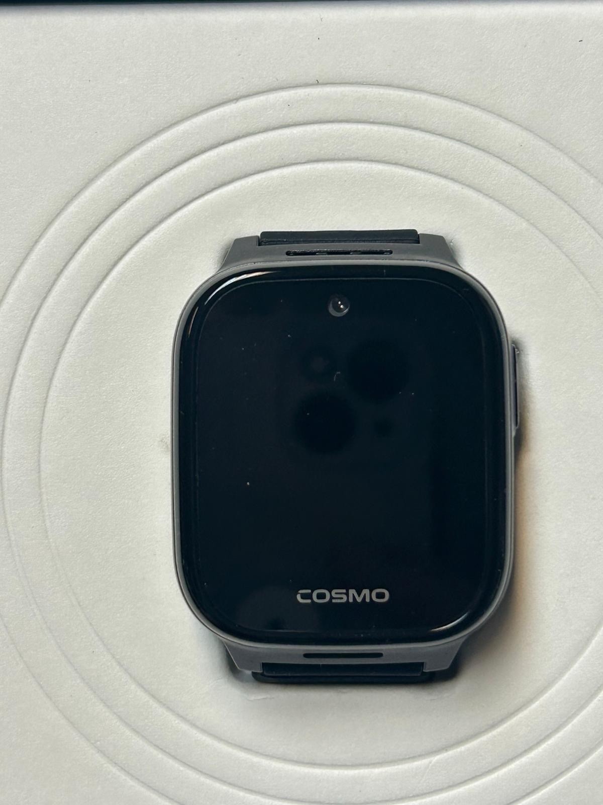 JrTrack 5 Kids Smart Watch by Cosmo | Best Kid-Safe One Size Fits All, Black