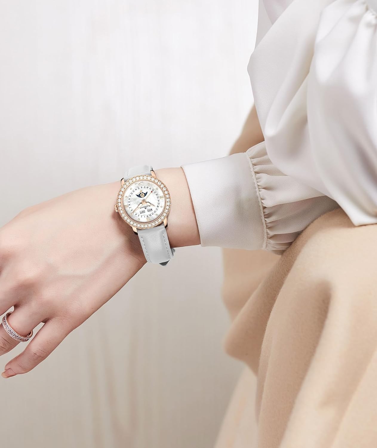 Calfskin Strap Compatible with 12mm 14mm 16mm 18mm 20mm 22mm Watches