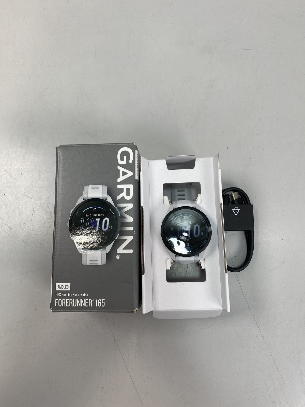 Garmin Forerunner 165, Running Smartwatch, Colorful AMOLED Display – Whitestone