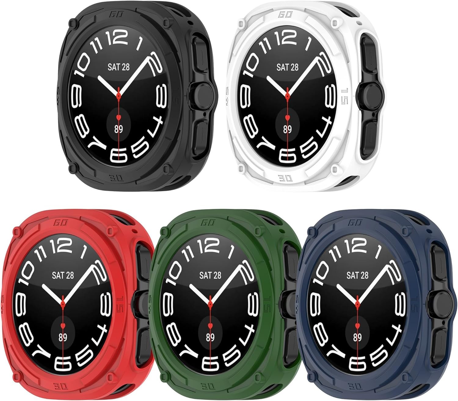 Colorful Silicone Protective Bumper Case for Samsung Galaxy Watch Ultra 47MM