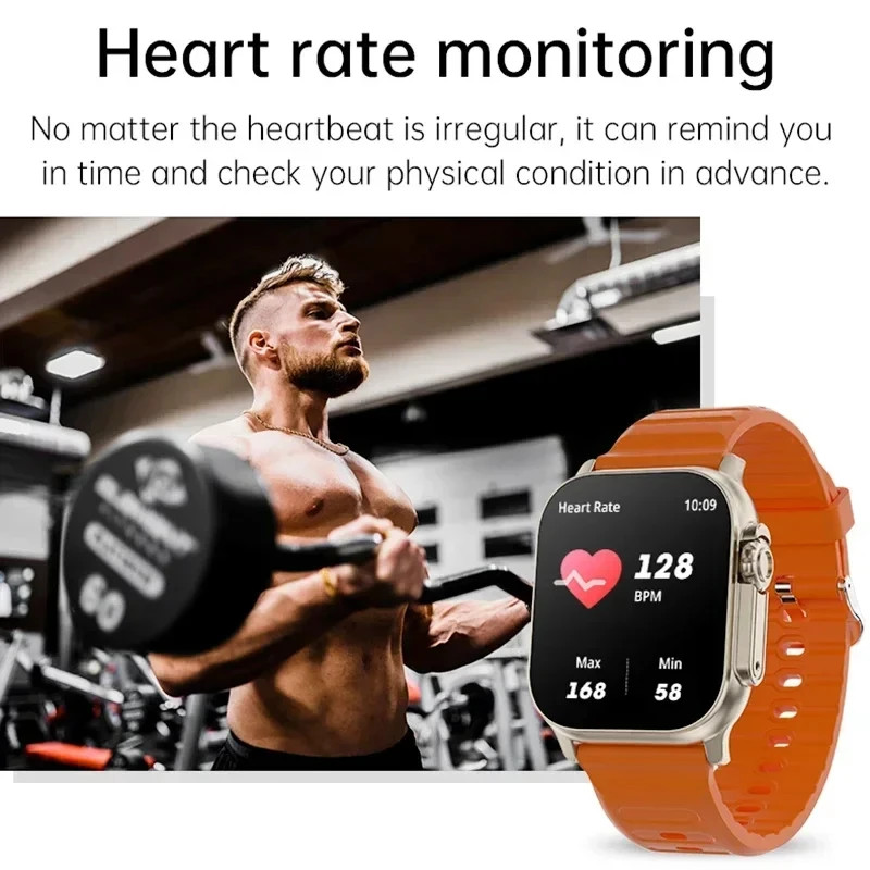 2026 Men’s Smart Watch 2.01″ HD Screen Bluetooth Call Fitness Tracker Sport
