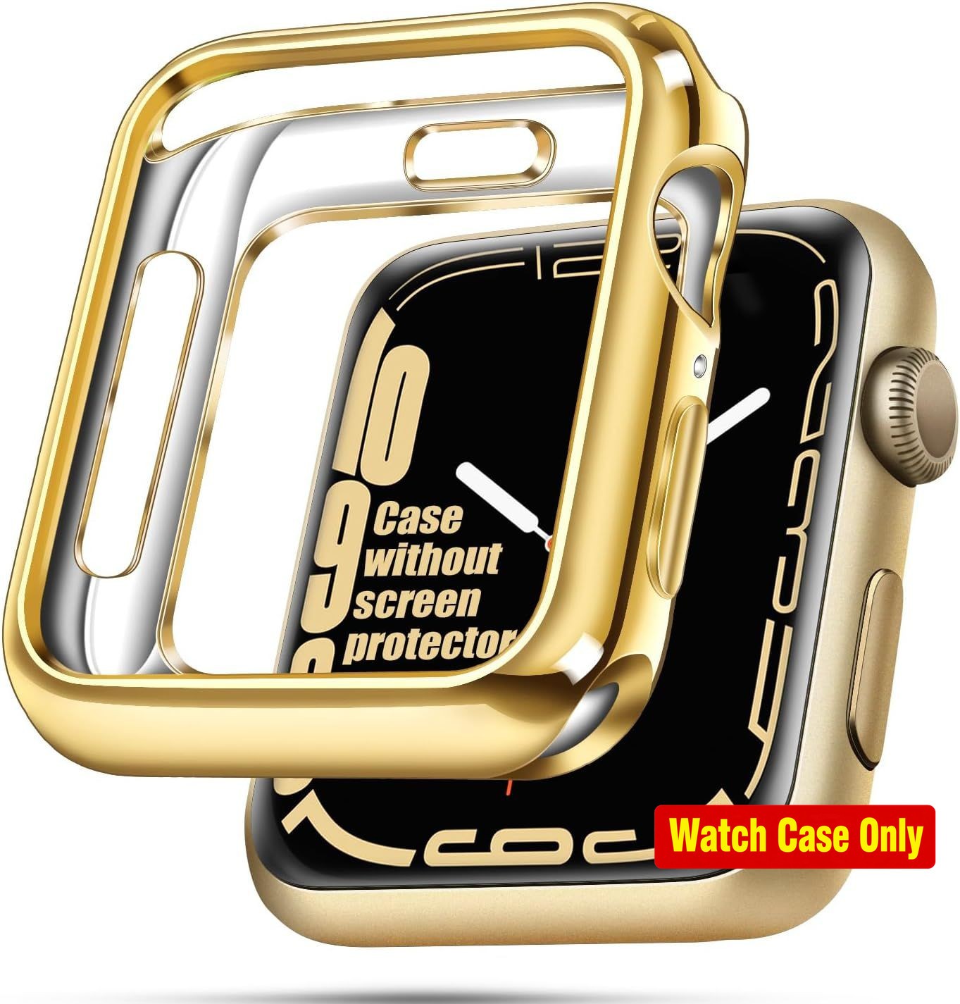 Gold 40mm Soft Flexible Bumper Protective Case for Apple Watch Series 6/SE/5/4