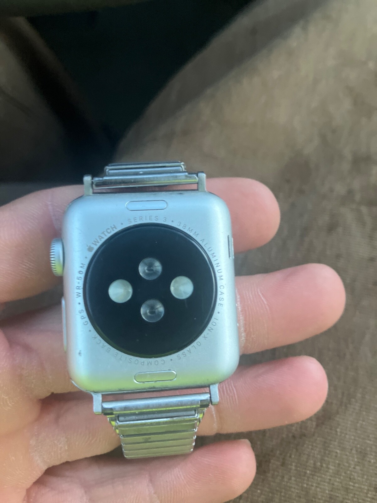 Apple Watch Series 3 38mm Space Gray Aluminum Case with Black Sport Band…