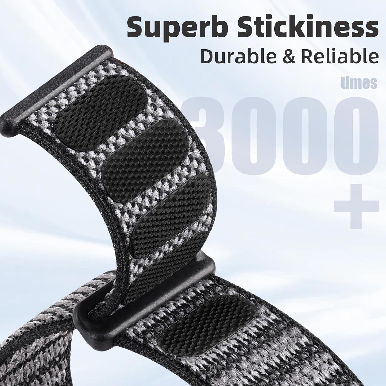Adjustable Stretch Nylon Band for Apple Watch 44mm Compatible with Series 10/11