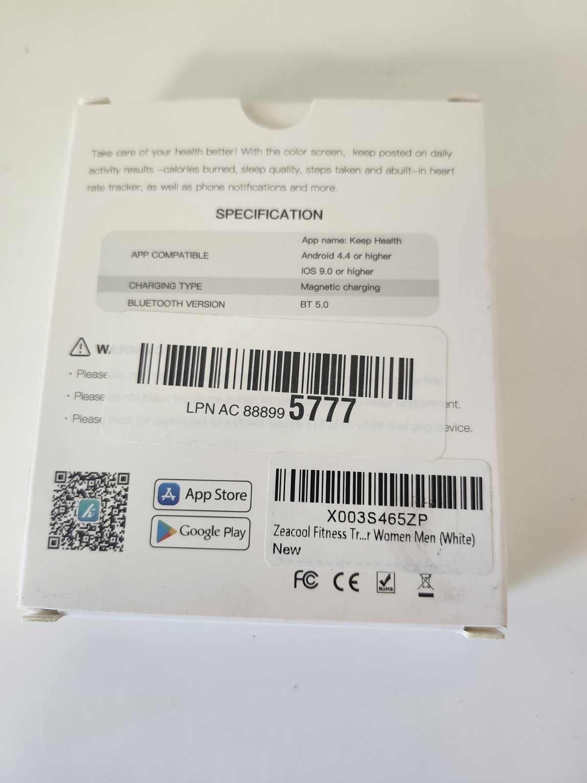 Fit Tracker Amoled Smart Band – New In Box