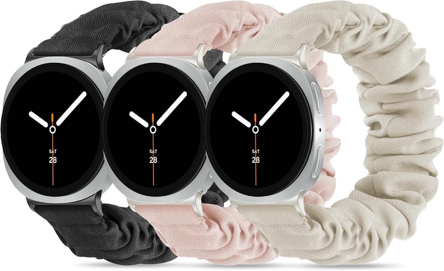 3 Pack Scrunchie Fabric Strap for Samsung Galaxy Watch 8 40mm