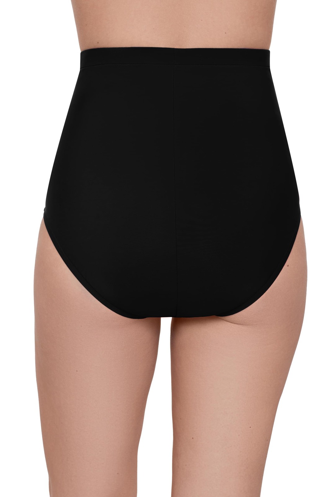 Women’s Tummy Smoothing Ultra High Waist Swim Brief, Black, Medium
