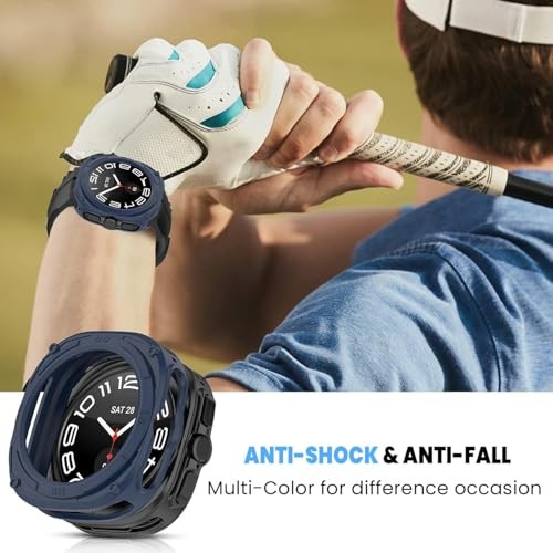 1 Pack Silicone Case for Samsung Galaxy Watch Ultra 47mm Shock-Proof Bumper Cove