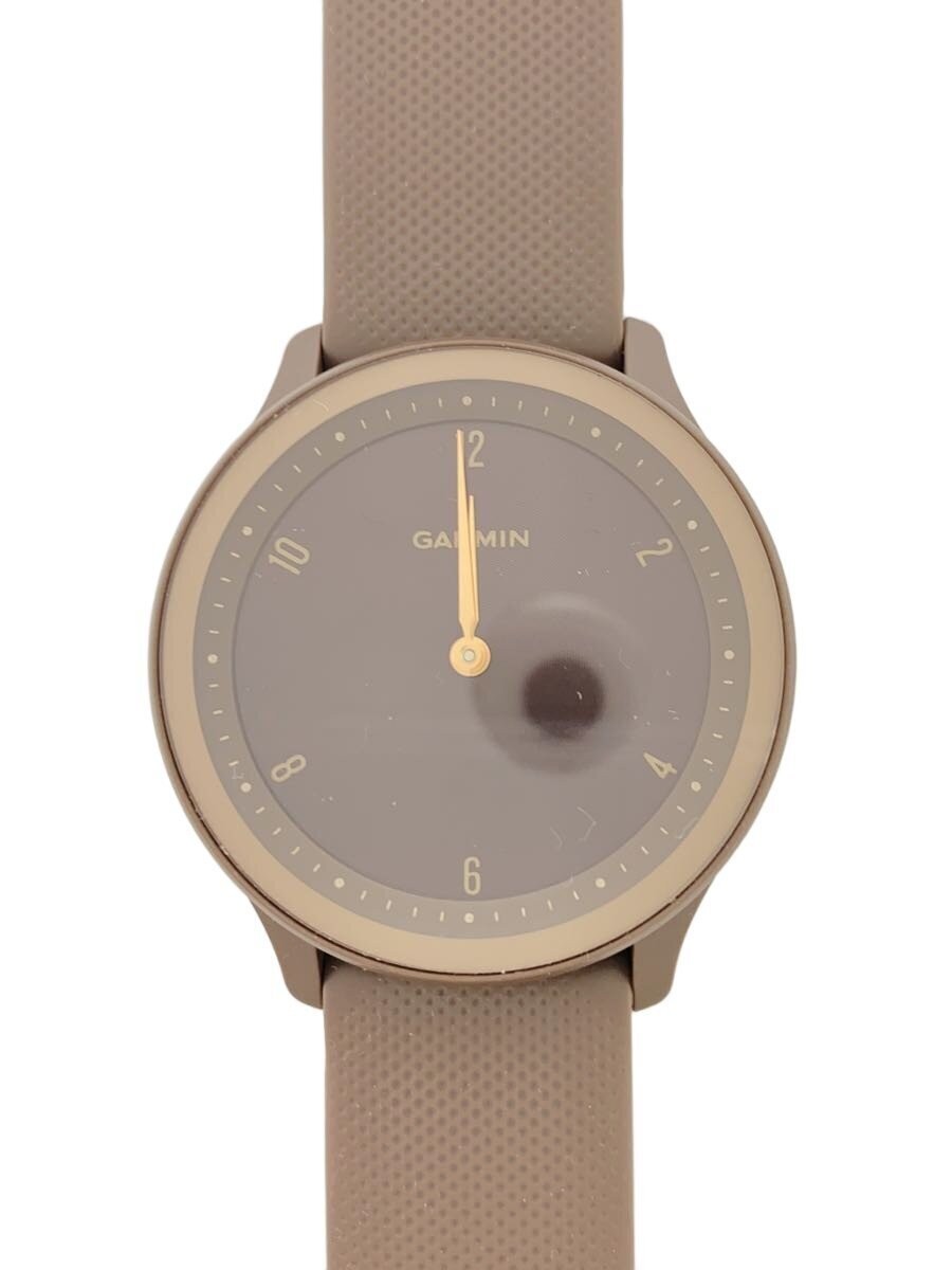 GARMIN Analog Smartwatch Rubber Brown Brown Case 4cm Dial 3.1cm Band Width 2cm W
