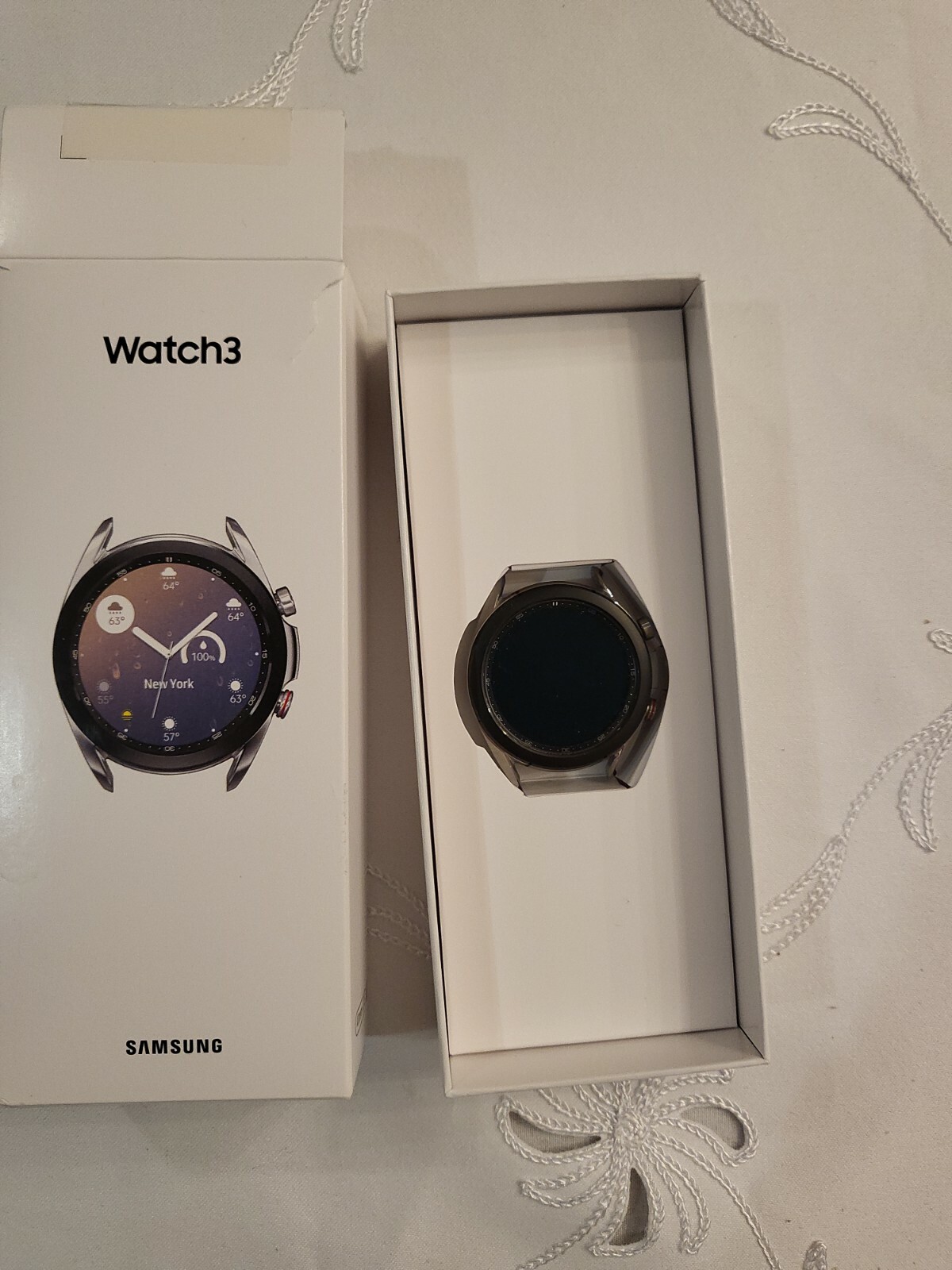 Samsung Galaxy Watch3 SM-R855 41mm Mystic Silver Stainless Steel(no band)