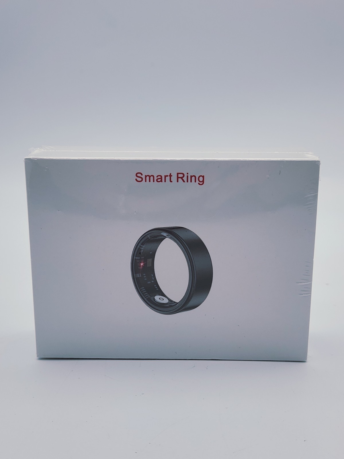 JRing Smart Ring Heart Rate Monitor Blood Oxygen Sleep Tracker Man Size 8 Black