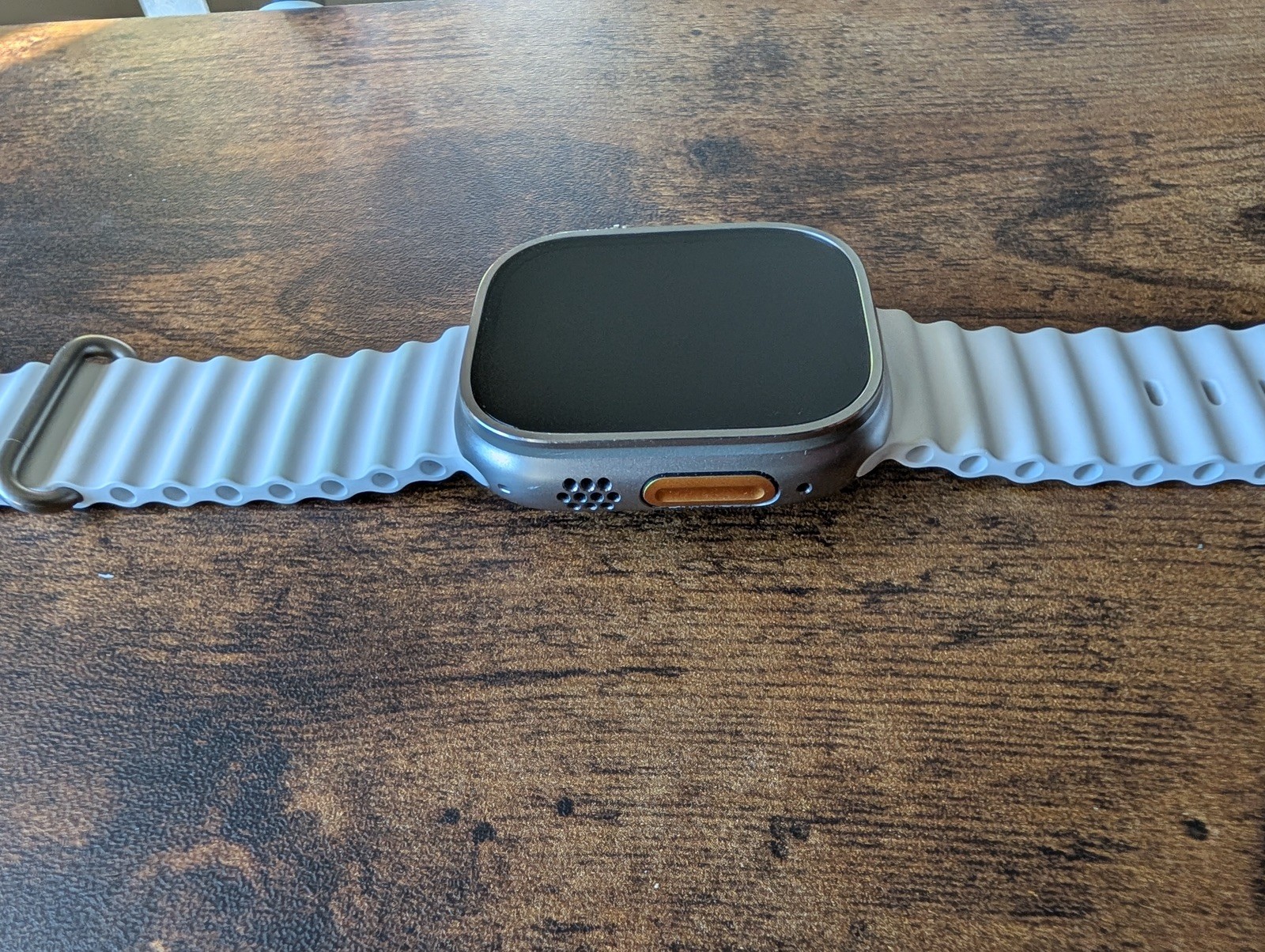 Apple Watch Ultra 49mm Titanium Trail Alpine Loop and White Ocean Bands