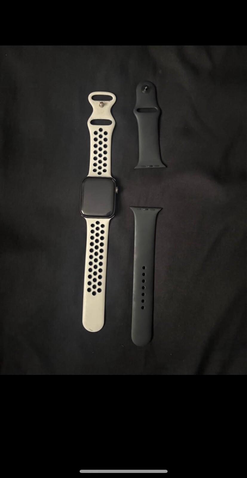 Apple Watch Series 6 44mm Space Gray Aluminum Case with Black Sport Band