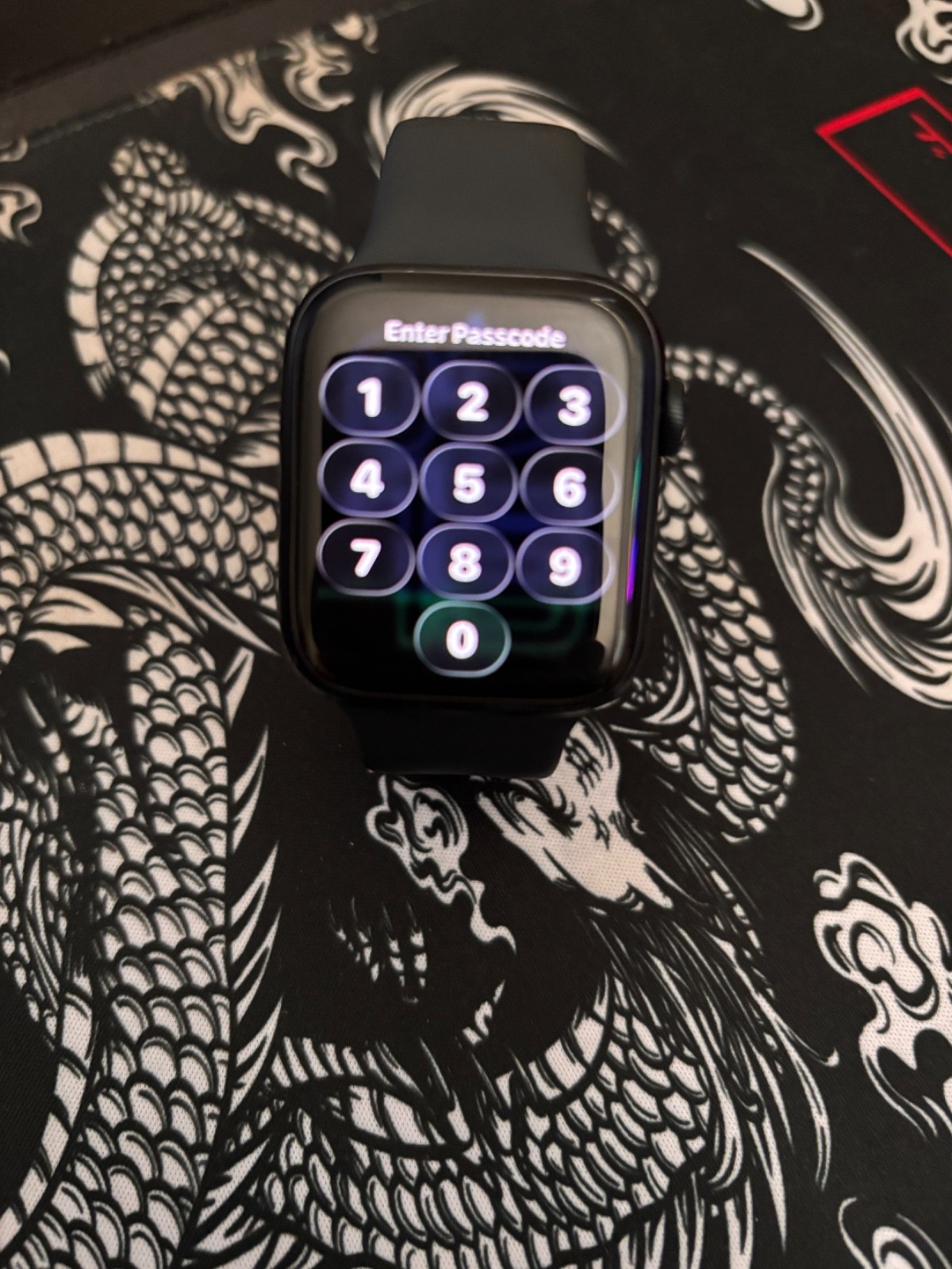 Apple Watch SE 44mm Space Blue Aluminum Case with Black Sport Band – Regular…