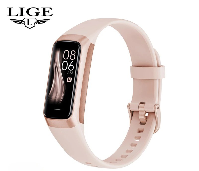 LIGE 1.1″ AMOLED Smart Watch, Heart Rate Monitor, Waterproof Fitness
