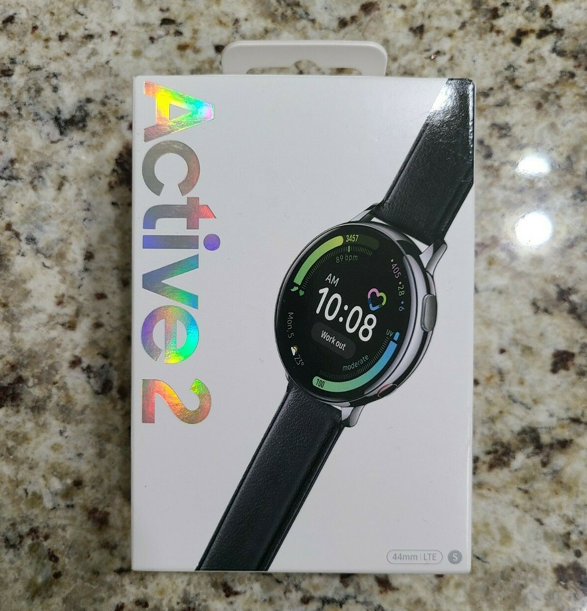 Samsung Galaxy Watch Active 2 STAINLESS SILVER 44mm with LTE Smartwatch NEW