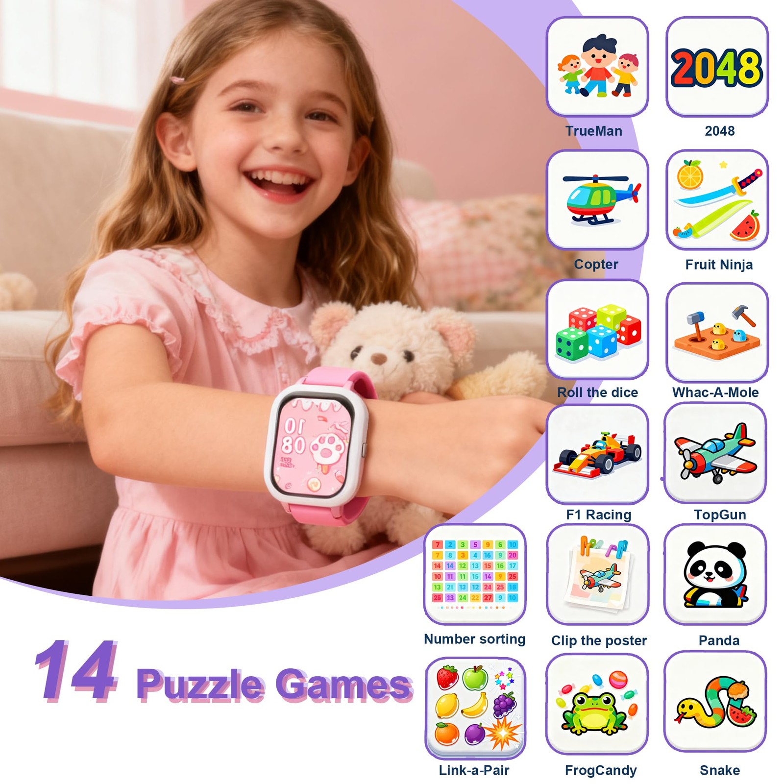 4-15 Ys, Standalone&APP Dual Use, Bluetooth , Kid Gift