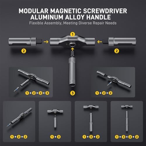 24 in 1 Magnetic Screwdriver Set, DIY Multi-Bit Ratchet Tool Kit for PC, Furnitu