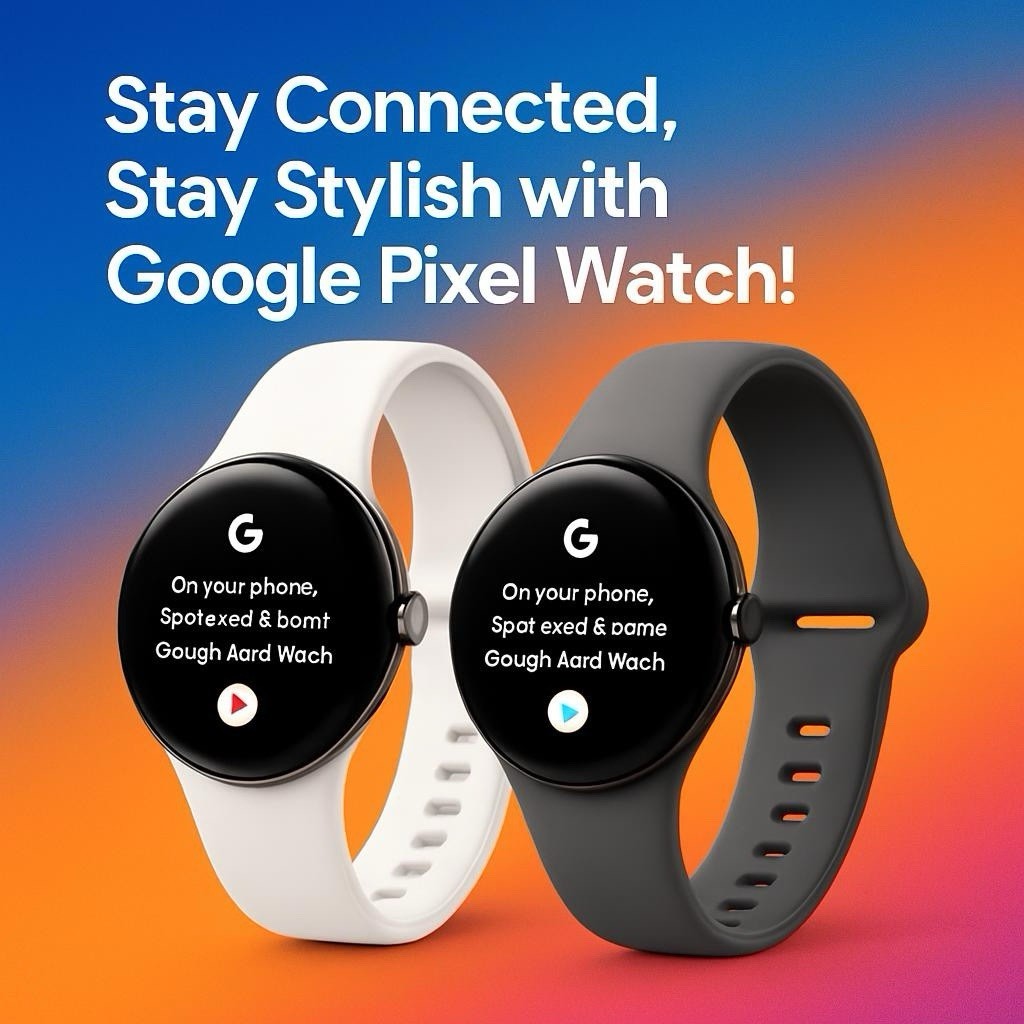 Google Pixel Watch 41mm GPS + WiFi + Bluetooth Gold Black – Good